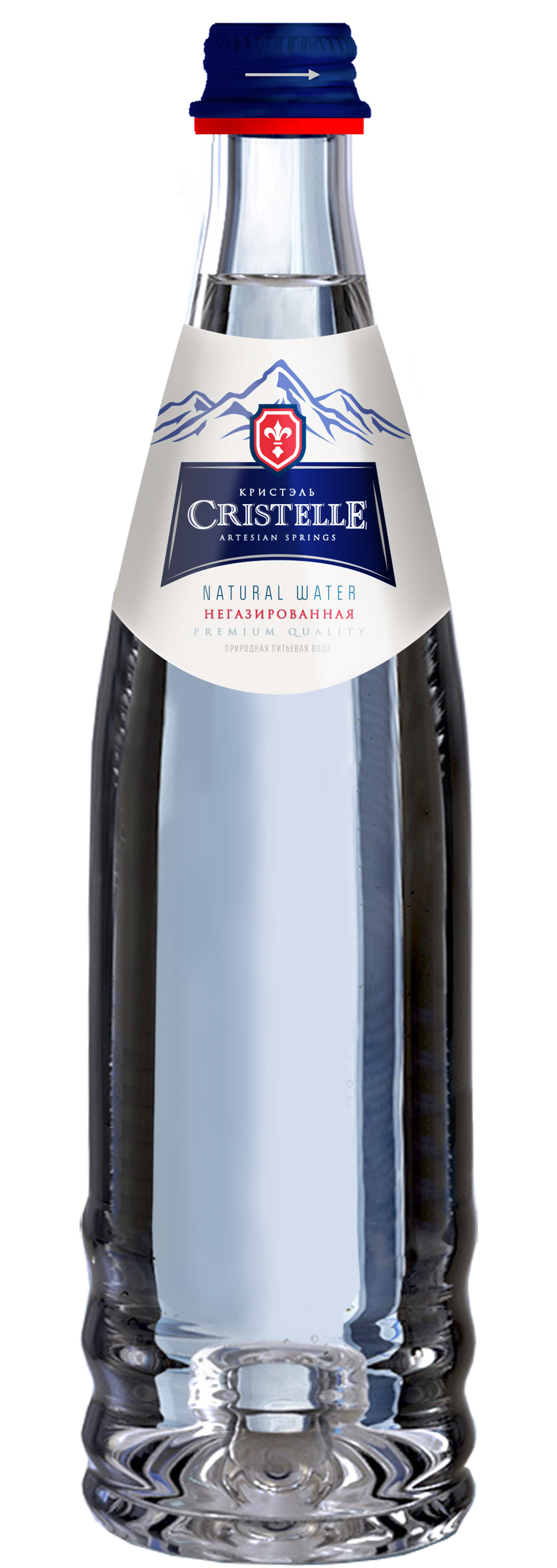 Вода Cristelle 0.75 литров негазированная (стекло)