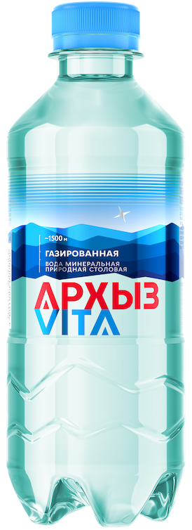Вода Архыз 0.33 литра газированная (ПЭТ)