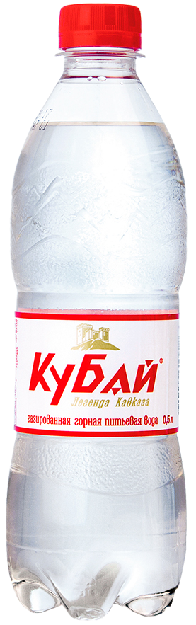 Вода Кубай 0.5 литра газированная (ПЭТ)