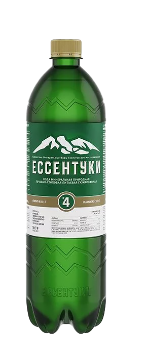 Вода Ессентуки №4 1 литра газированная (ПЭТ)