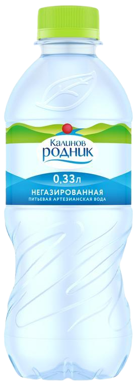 Вода Калинов Родник 0.33 литра негазированная (ПЭТ)