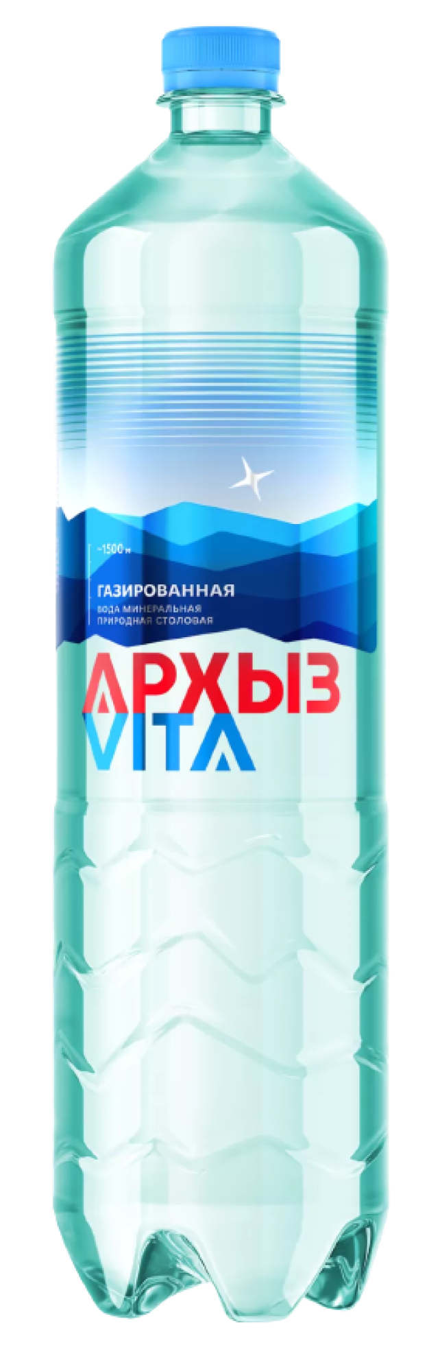 Вода Архыз 1.5 литра газированная (ПЭТ)