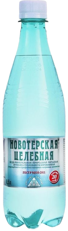 Вода Новотерская 0.5 литра газированная (ПЭТ)
