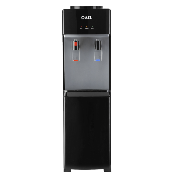 Кулер напольный AEL LD-AEL-425 (АЕЛ) электронный, черный с серебром