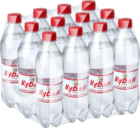 Вода Кубай 0.5 литра газированная (ПЭТ)
