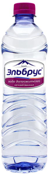 Вода Эльбрус 0.5 литра негазированная (ПЭТ)