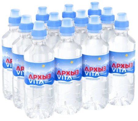 Вода Архыз Vita для малышей 0.33 литра негазированная (ПЭТ)