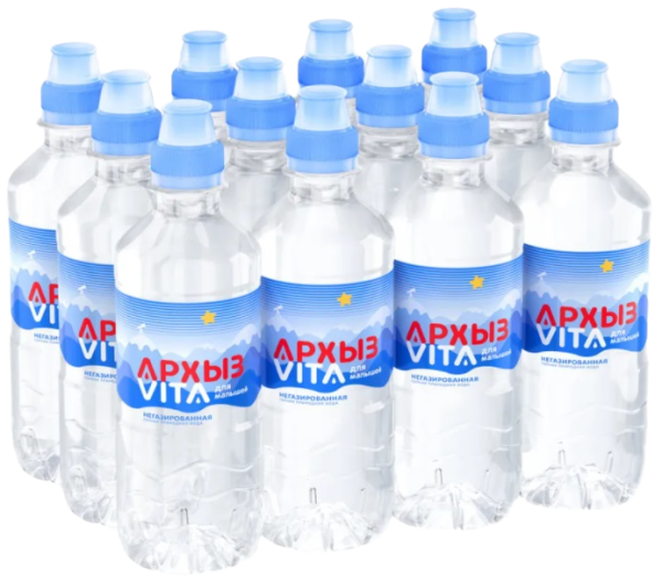 Вода Архыз Vita для малышей 0.33 литра негазированная (ПЭТ)