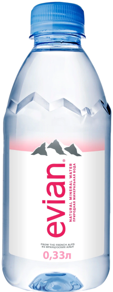 Вода Evian (Эвиан) 0.33 литра негазированная (ПЭТ)