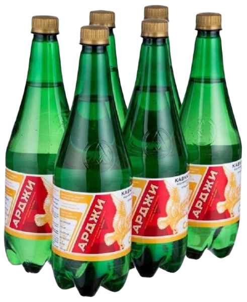 Вода Арджи 1 литр газированная (ПЭТ)
