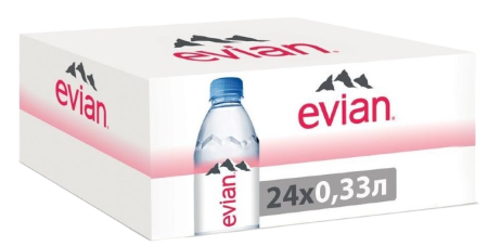 Вода Evian (Эвиан) 0.33 литра негазированная (ПЭТ)