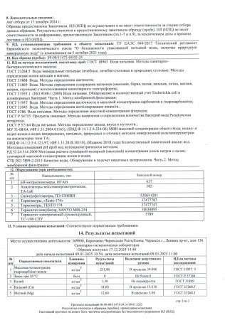 Вода Архыз 1.5 литра газированная (ПЭТ)