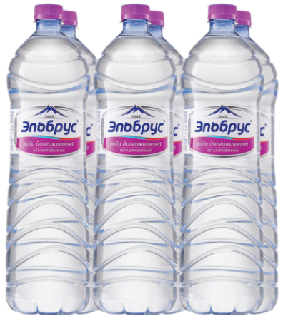 Вода Эльбрус 1.5 литра негазированная (ПЭТ)