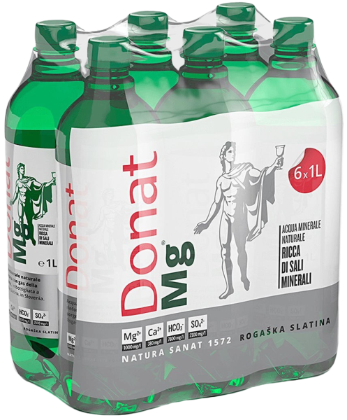 Вода Donat Mg (Донат Мг) 1 литр газированная (ПЭТ)