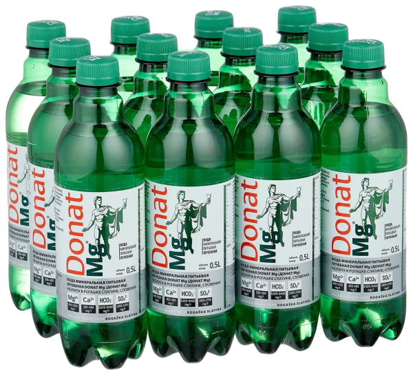 Вода Donat Mg (Донат Мг) 0.5 литра газированная (ПЭТ)